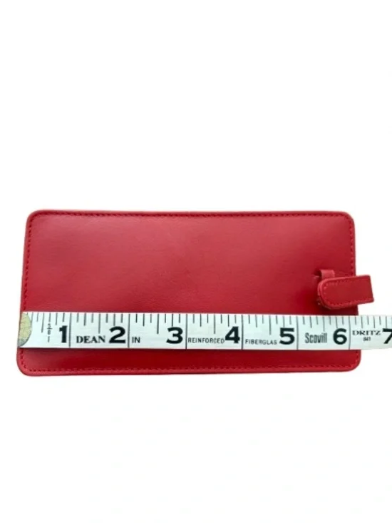 Vintage Coach Slim Red Leather Eyeglass Case - Picture 5 of 5